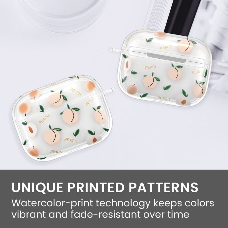 TV, Audio-Video si Foto - Portabile audio - Casti audio - Husa casti Kwmobile pentru Apple AirPods Pro 3, protectie la zgarieturi, Termoplastic, roz, portocaliu - Infinity.ro