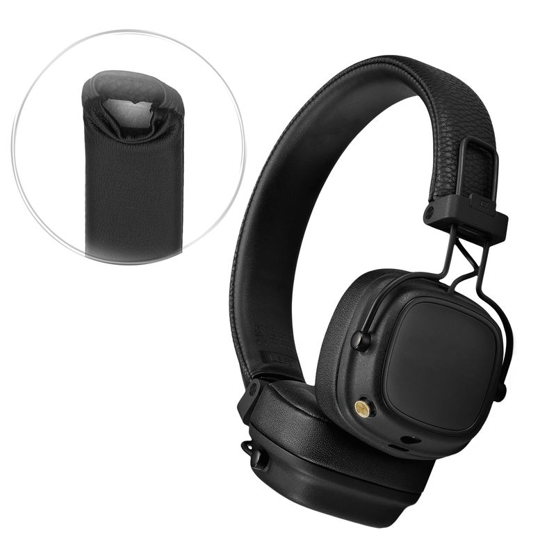 TV, Audio-Video si Foto - Portabile audio - Casti audio - Banda pentru casti Kwmobile pentru Marshall Major 4, Major 3, protectie la zgarieturi, Piele ecologica, negru - Infinity.ro