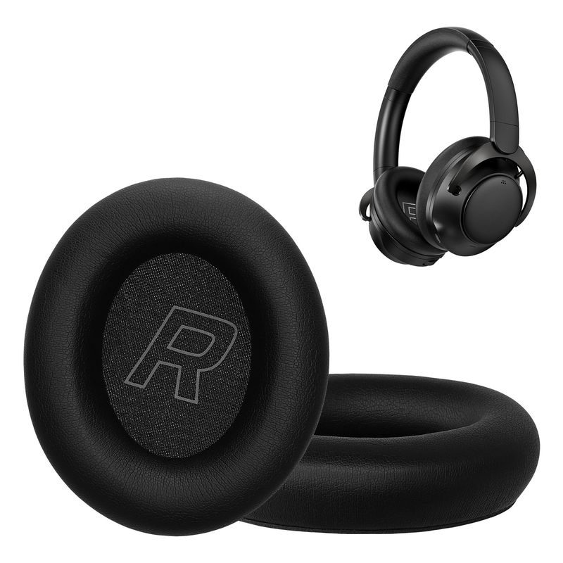 TV, Audio-Video si Foto - Portabile audio - Casti audio - Set 2 pernite pentru casti Kwmobile pentru HyperX Cloud Mix 2, confort sporit, Piele ecologica, negru - Infinity.ro