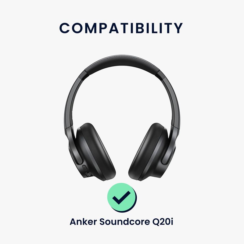 TV, Audio-Video si Foto - Portabile audio - Casti audio - Husa casti Kwmobile pentru Anker Soundcore Q20i, protectie la socuri, Neopren, verde - Infinity.ro