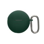TV, Audio-Video si Foto - Portabile audio - Casti audio - Husa casti Kwmobile pentru Huawei FreeBuds 7i, protectie la zgarieturi, Silicon, verde - Infinity.ro
