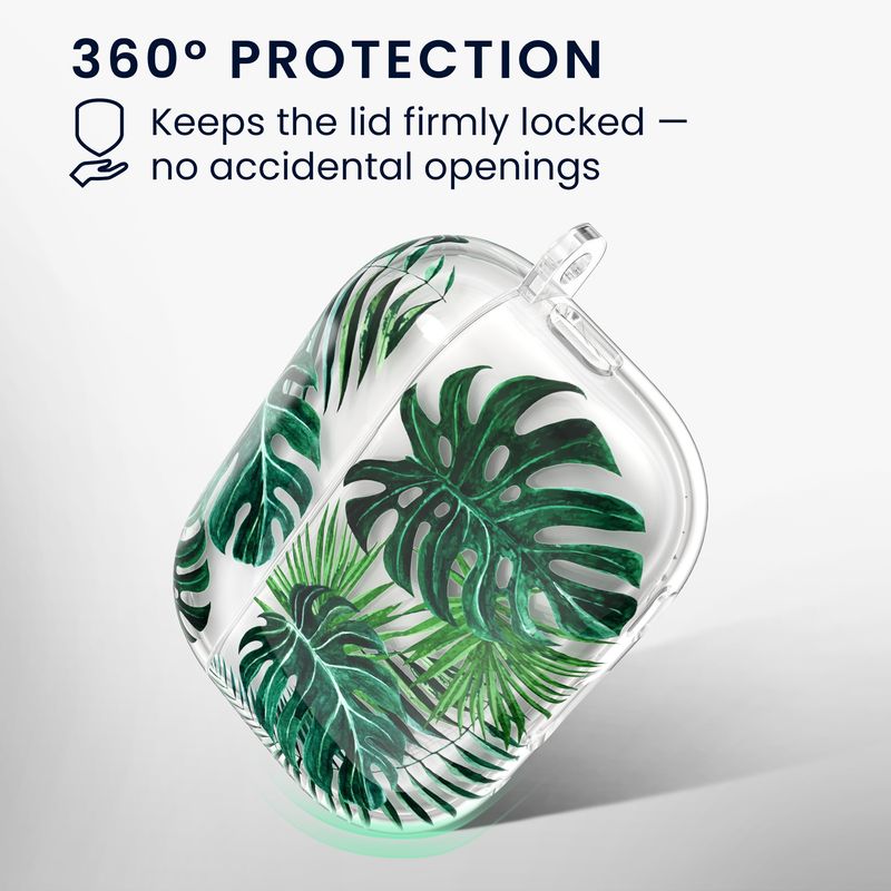 TV, Audio-Video si Foto - Portabile audio - Casti audio - Husa casti Kwmobile pentru Apple AirPods Pro 3, protectie la zgarieturi, Termoplastic, verde, transparent - Infinity.ro