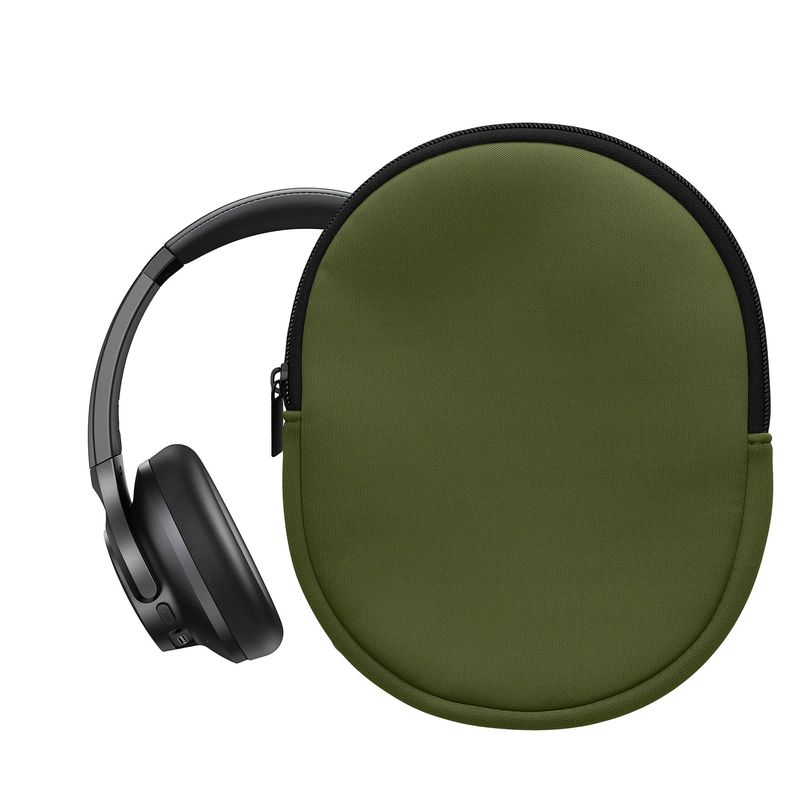 TV, Audio-Video si Foto - Portabile audio - Casti audio - Husa casti Kwmobile pentru Anker Soundcore Q20i, protectie la socuri, Neopren, verde - Infinity.ro