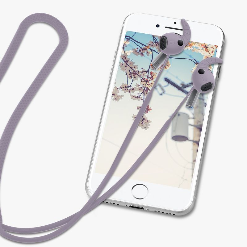 TV, Audio-Video si Foto - Portabile audio - Casti audio - Husa casti Kwmobile pentru Samsung Galaxy Buds 3 Pro, anti-alunecare, Silicon, mov - Infinity.ro