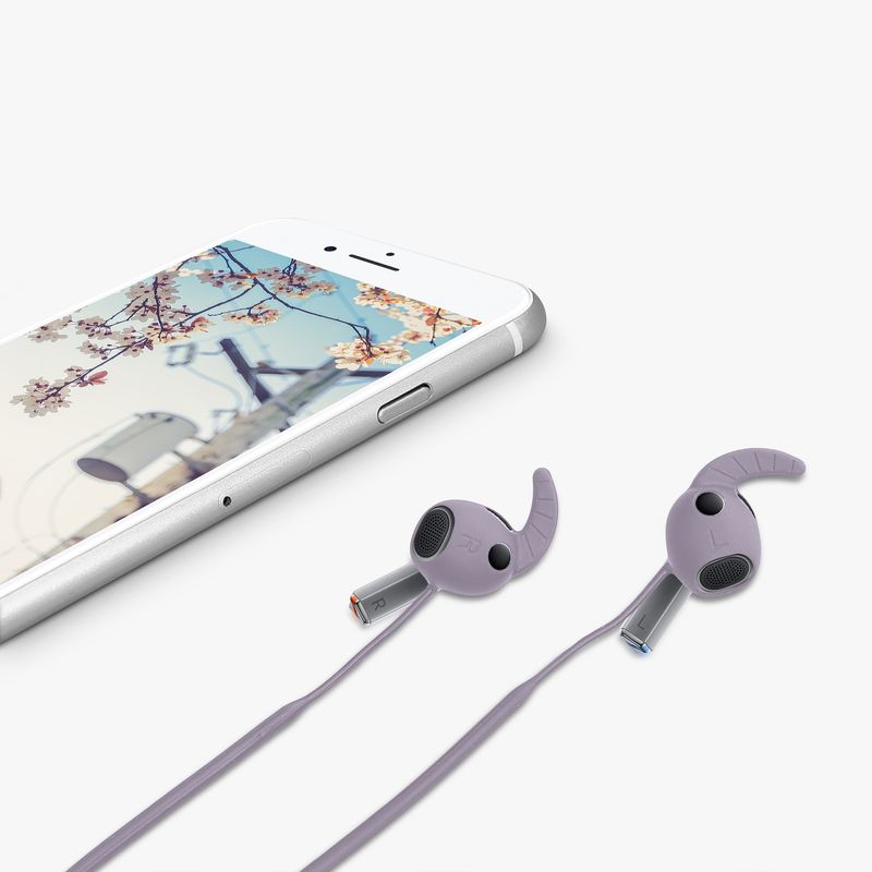 TV, Audio-Video si Foto - Portabile audio - Casti audio - Husa casti Kwmobile pentru Samsung Galaxy Buds 3 Pro, anti-alunecare, Silicon, mov - Infinity.ro