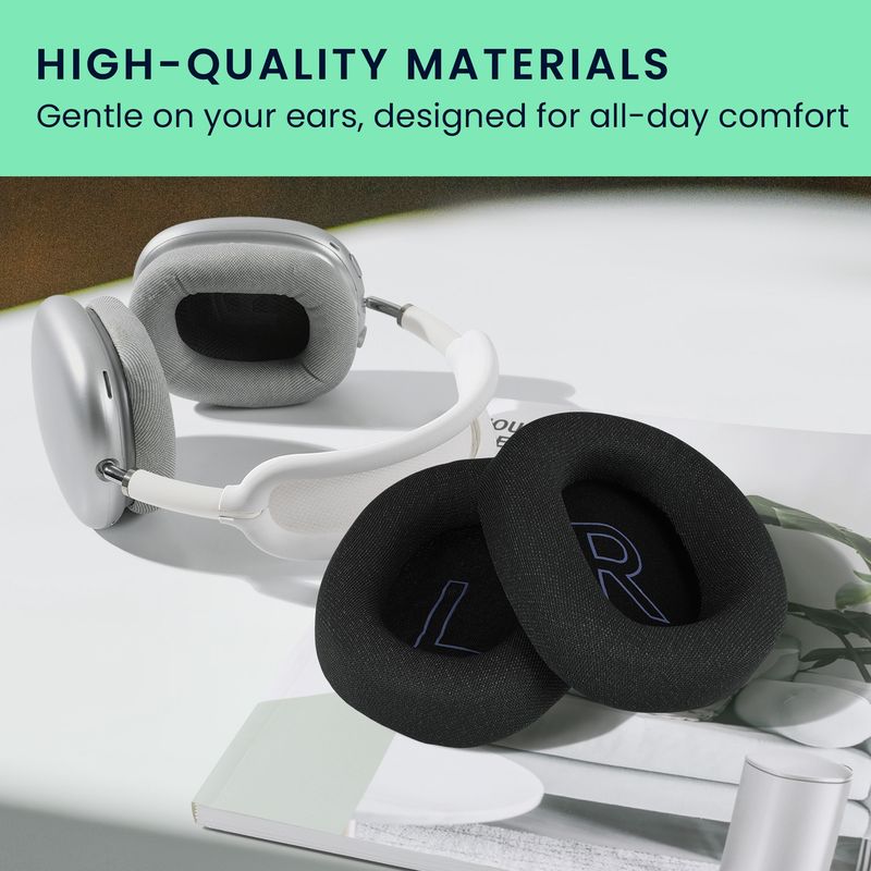 TV, Audio-Video si Foto - Portabile audio - Casti audio - Set 2 pernite pentru casti Kwmobile pentru Logitech G G522 LIGHTSPEED, confort sporit, Textil, negru - Infinity.ro
