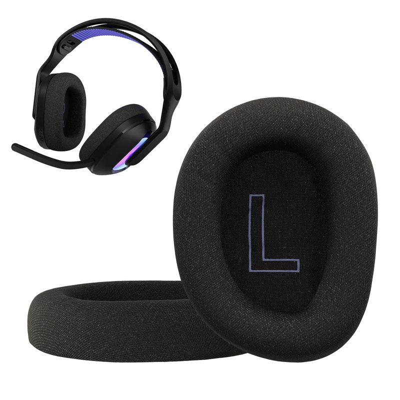 TV, Audio-Video si Foto - Portabile audio - Casti audio - Set 2 pernite pentru casti Kwmobile pentru Logitech G G522 LIGHTSPEED, confort sporit, Textil, negru - Infinity.ro