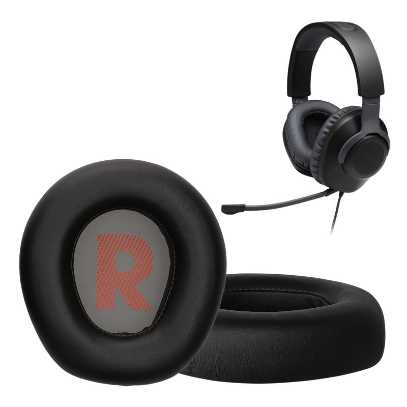TV, Audio-Video si Foto - Portabile audio - Casti audio - Set 2 pernite pentru casti Kwmobile pentru JBL Quantum Q910, Q910X, Q910P, confort sporit, Piele ecologica, negru - Infinity.ro