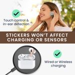 TV, Audio-Video si Foto - Portabile audio - Casti audio - Skin Kwmobile pentru Apple AirPods Pro 3, indepartare fara urme, Vinil, bej - Infinity.ro