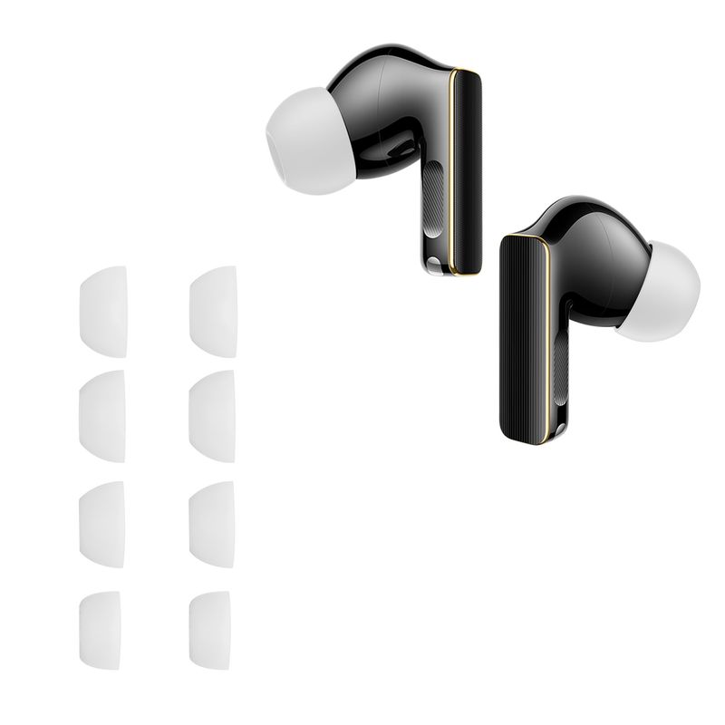 TV, Audio-Video si Foto - Portabile audio - Casti audio - Set 8 dopuri pentru casti Kwmobile pentru Huawei FreeBuds Pro 4, confort sporit, Silicon, alb - Infinity.ro