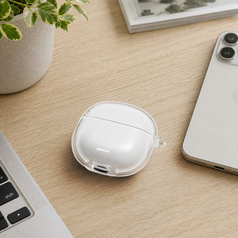 TV, Audio-Video si Foto - Portabile audio - Casti audio - Husa casti Kwmobile pentru Xiaomi Redmi Buds 8 Lite, anti-alunecare, Silicon, transparent - Infinity.ro