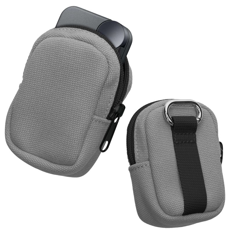 TV, Audio-Video si Foto - Portabile audio - Casti audio - Husa universala pentru casti Kwmobile, protectie la socuri, Nylon, gri deschis - Infinity.ro