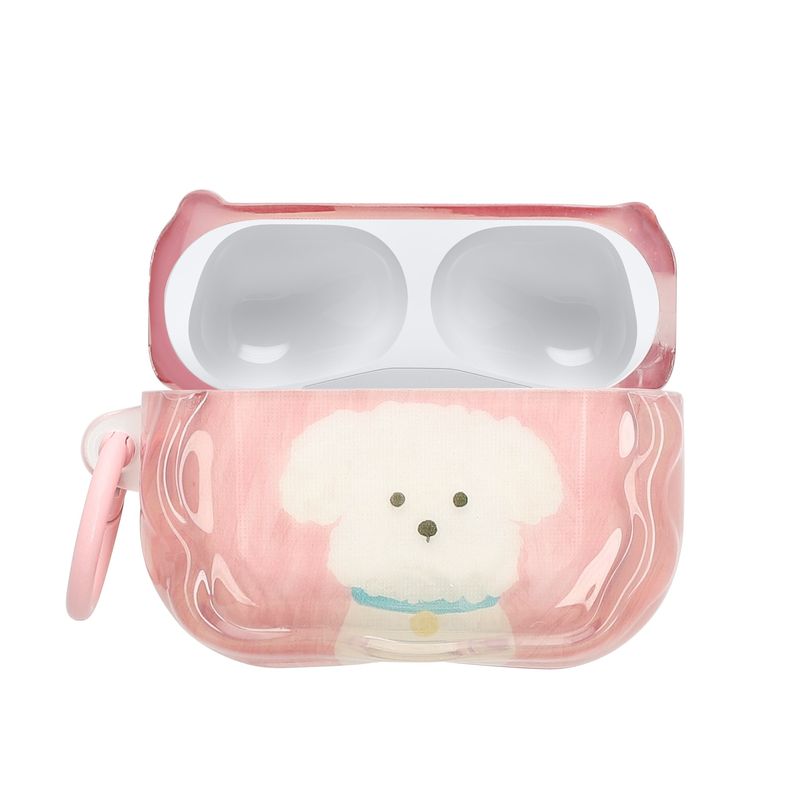 TV, Audio-Video si Foto - Portabile audio - Casti audio - Husa casti Kwmobile pentru Apple AirPods Pro 2, AirPods Pro, protectie la socuri, Termoplastic, alb - Infinity.ro