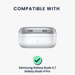 TV, Audio-Video si Foto - Portabile audio - Casti audio - Husa casti Kwmobile pentru Samsung Galaxy Buds 4, Galaxy Buds 4 Pro, prindere cu carabina, Silicon, multicolor - Infinity.ro