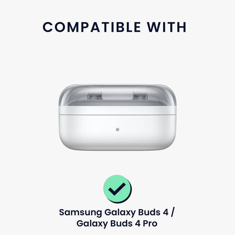 TV, Audio-Video si Foto - Portabile audio - Casti audio - Husa casti Kwmobile pentru Samsung Galaxy Buds 4, Galaxy Buds 4 Pro, prindere cu carabina, Silicon, multicolor - Infinity.ro