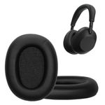 TV, Audio-Video si Foto - Portabile audio - Casti audio - Set 2 pernite pentru casti Kwmobile pentru Sony WH-1000XM6, confort sporit, Piele ecologica, negru - Infinity.ro
