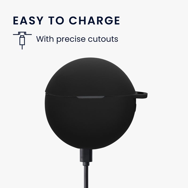 TV, Audio-Video si Foto - Portabile audio - Casti audio - Husa casti Kwmobile pentru Huawei FreeBuds 7i, protectie la zgarieturi, Silicon, negru - Infinity.ro
