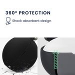 TV, Audio-Video si Foto - Portabile audio - Casti audio - Husa casti Kwmobile pentru Huawei FreeBuds 7i, protectie la zgarieturi, Silicon, negru - Infinity.ro