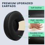 TV, Audio-Video si Foto - Portabile audio - Casti audio - Set 2 pernite pentru casti Kwmobile pentru Jabra Engage 50, Engage 30, confort sporit, Piele ecologica, negru - Infinity.ro