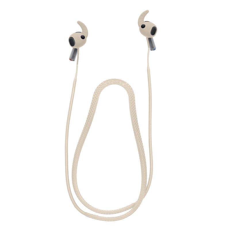 TV, Audio-Video si Foto - Portabile audio - Casti audio - Husa casti Kwmobile pentru Samsung Galaxy Buds 3 Pro, anti-alunecare, Silicon, bej - Infinity.ro