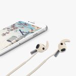 TV, Audio-Video si Foto - Portabile audio - Casti audio - Husa casti Kwmobile pentru Samsung Galaxy Buds 3 Pro, anti-alunecare, Silicon, bej - Infinity.ro