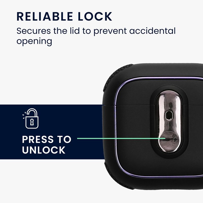 TV, Audio-Video si Foto - Portabile audio - Casti audio - Husa casti Kwmobile pentru Apple AirPods 4, protectie la socuri, Policarbonat, negru - Infinity.ro