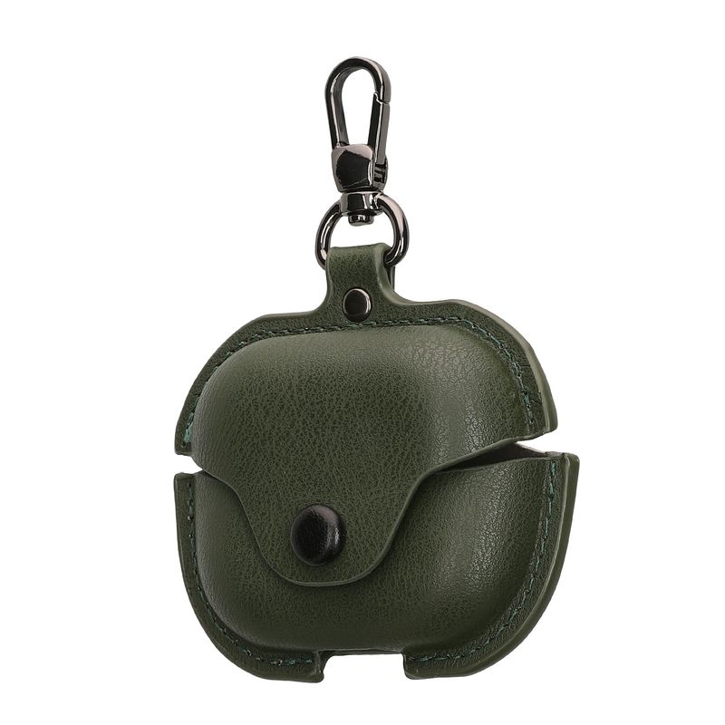 TV, Audio-Video si Foto - Portabile audio - Casti audio - Husa casti Kwmobile pentru Samsung Galaxy Buds 3, Galaxy Buds 3 Pro, protectie la zgarieturi, Piele ecologica, verde - Infinity.ro