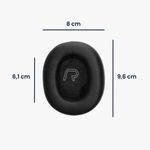 TV, Audio-Video si Foto - Portabile audio - Casti audio - Set 2 pernite pentru casti Kwmobile pentru Edifier WH950NB, LS880NB, confort sporit, Piele ecologica, negru - Infinity.ro