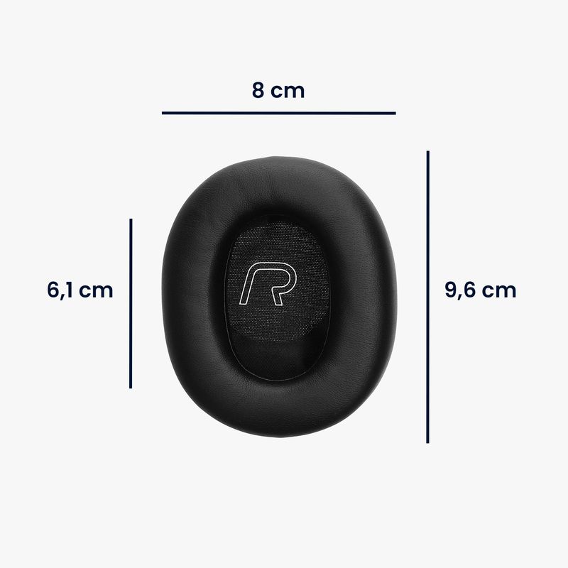 TV, Audio-Video si Foto - Portabile audio - Casti audio - Set 2 pernite pentru casti Kwmobile pentru Edifier WH950NB, LS880NB, confort sporit, Piele ecologica, negru - Infinity.ro