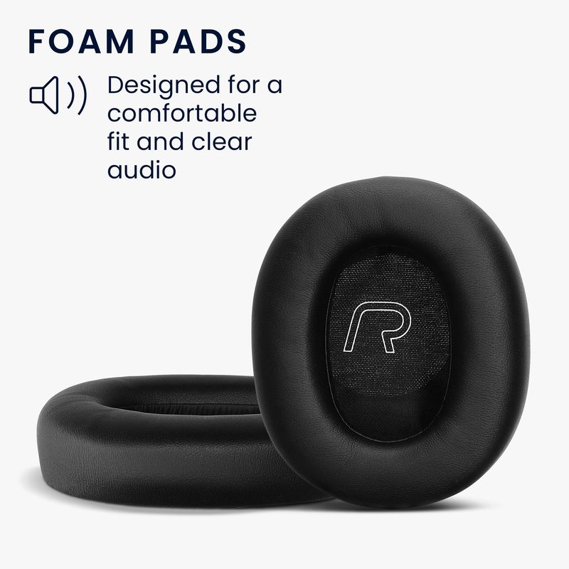 TV, Audio-Video si Foto - Portabile audio - Casti audio - Set 2 pernite pentru casti Kwmobile pentru Edifier WH950NB, LS880NB, confort sporit, Piele ecologica, negru - Infinity.ro