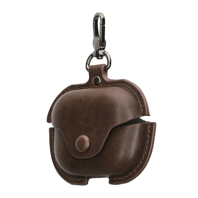 TV, Audio-Video si Foto - Portabile audio - Casti audio - Husa casti Kwmobile pentru Samsung Galaxy Buds 3, Galaxy Buds 3 Pro, protectie la zgarieturi, Piele ecologica, maro - Infinity.ro