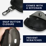TV, Audio-Video si Foto - Portabile audio - Casti audio - Husa casti Kwmobile pentru Samsung Galaxy Buds 3, Galaxy Buds 3 Pro, protectie la zgarieturi, Piele ecologica, maro - Infinity.ro