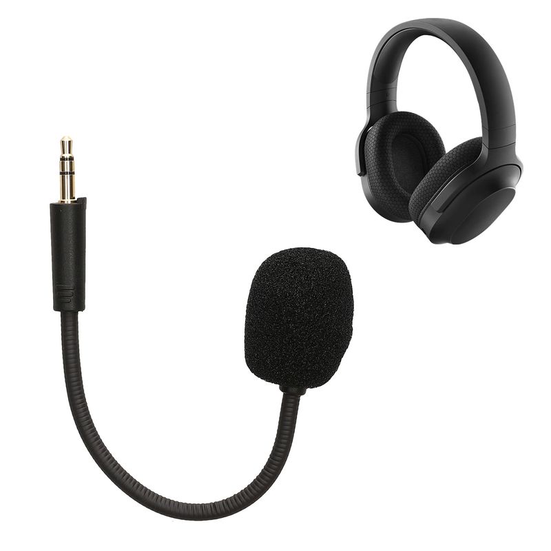 TV, Audio-Video si Foto - Portabile audio - Casti audio - Microfon de schimb Kwmobile pentru Razer Barracuda X, detasabil, plastic, negru - Infinity.ro