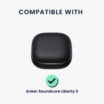 TV, Audio-Video si Foto - Portabile audio - Casti audio - Husa casti Kwmobile pentru Anker Soundcore Liberty 5, prindere cu carabina, protectie la zgarieturi, Silicon, multicolor - Infinity.ro