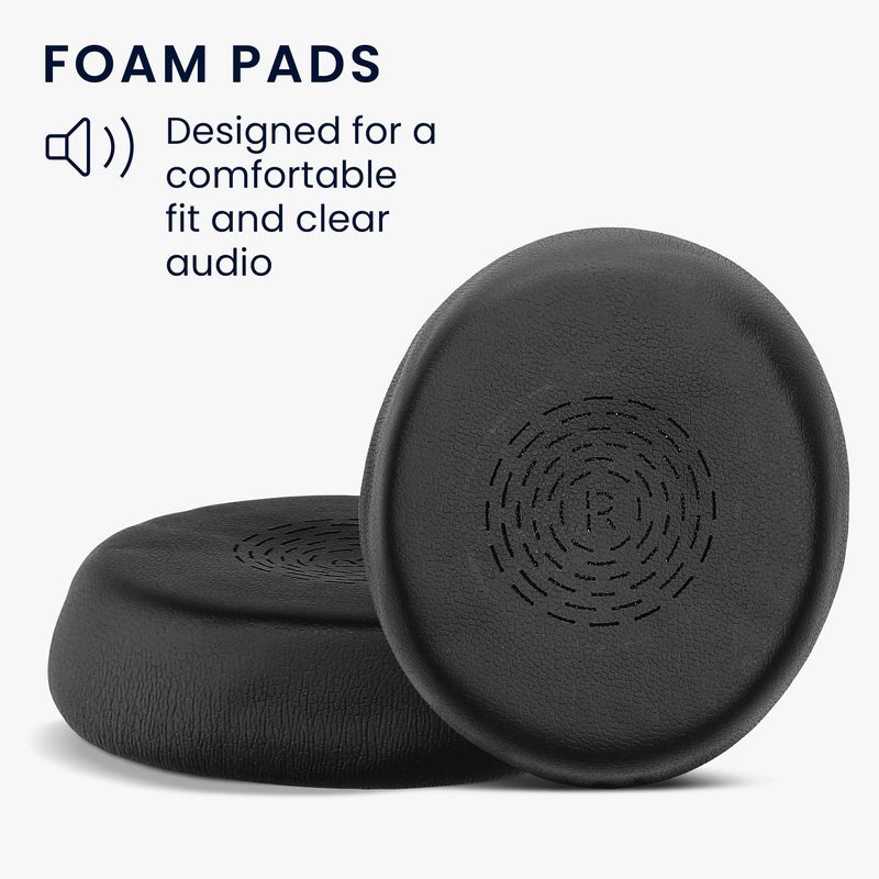 TV, Audio-Video si Foto - Portabile audio - Casti audio - Set 2 pernite pentru casti Kwmobile pentru Jabra Evolve 2 50, confort sporit, Piele ecologica, negru - Infinity.ro
