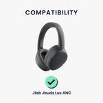 TV, Audio-Video si Foto - Portabile audio - Casti audio - Set 2 pernite pentru casti Kwmobile pentru JLab Jbuds Lux ANC, confort sporit, Piele ecologica, negru - Infinity.ro