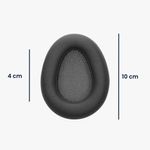 TV, Audio-Video si Foto - Portabile audio - Casti audio - Set 2 pernite pentru casti Kwmobile pentru JLab Jbuds Lux ANC, confort sporit, Piele ecologica, negru - Infinity.ro