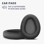 TV, Audio-Video si Foto - Portabile audio - Casti audio - Set 2 pernite pentru casti Kwmobile pentru JLab Jbuds Lux ANC, confort sporit, Piele ecologica, negru - Infinity.ro