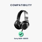 TV, Audio-Video si Foto - Portabile audio - Casti audio - Set 2 pernite pentru casti Kwmobile pentru Sony MDR-XB600, confort sporit, Piele ecologica, negru - Infinity.ro