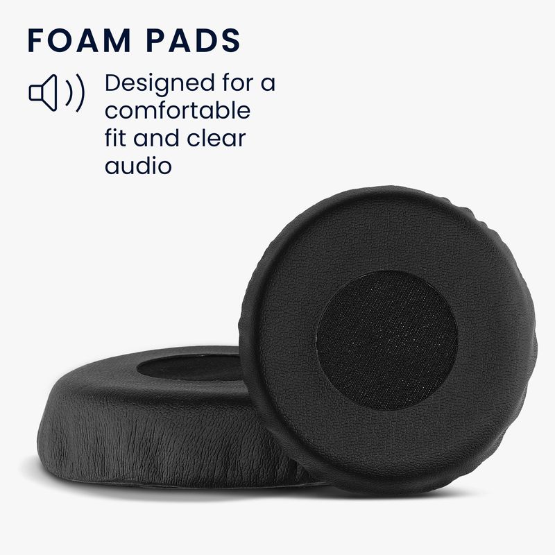 TV, Audio-Video si Foto - Portabile audio - Casti audio - Set 2 pernite pentru casti Kwmobile pentru Sony MDR-XB600, confort sporit, Piele ecologica, negru - Infinity.ro
