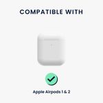 TV, Audio-Video si Foto - Portabile audio - Casti audio - Husa casti Kwmobile pentru Apple AirPods 1, AirPods 2, incarcare wireless, prindere cu inel, Termoplastic, multicolor - Infinity.ro