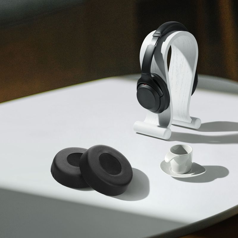 TV, Audio-Video si Foto - Portabile audio - Casti audio - Set 2 pernite pentru casti Kwmobile pentru Sony MDR-XB600, confort sporit, Piele ecologica, negru - Infinity.ro