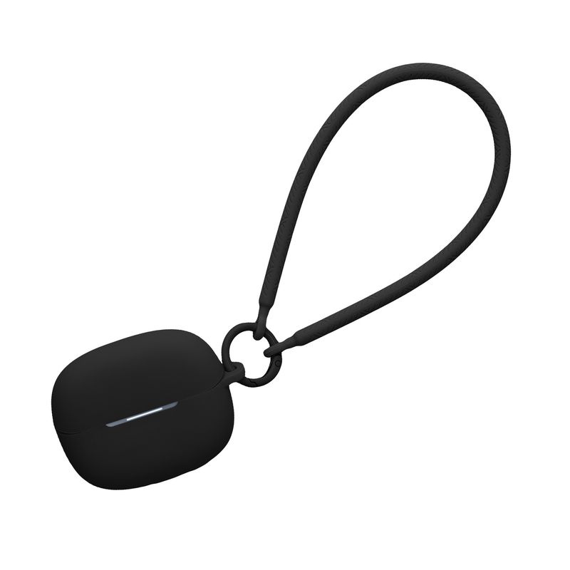 TV, Audio-Video si Foto - Portabile audio - Casti audio - Husa casti Kwmobile pentru Xiaomi Redmi Buds 6 Pro, anti-alunecare, Silicon, negru - Infinity.ro
