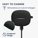 TV, Audio-Video si Foto - Portabile audio - Casti audio - Husa casti Kwmobile pentru Xiaomi Redmi Buds 6 Pro, anti-alunecare, Silicon, negru - Infinity.ro