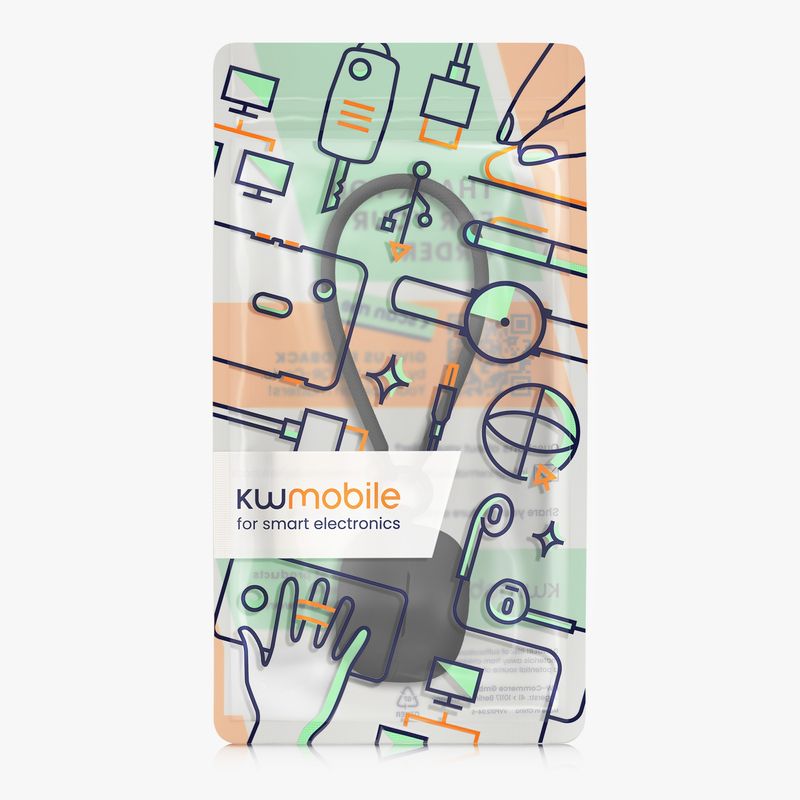 TV, Audio-Video si Foto - Portabile audio - Casti audio - Husa casti Kwmobile pentru Xiaomi Redmi Buds 6 Pro, anti-alunecare, Silicon, negru - Infinity.ro