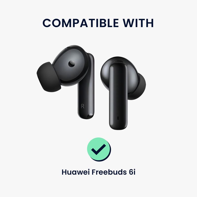 TV, Audio-Video si Foto - Portabile audio - Casti audio - Set 6 dopuri pentru casti Kwmobile pentru Huawei FreeBuds 6i, confort sporit, Silicon, negru - Infinity.ro
