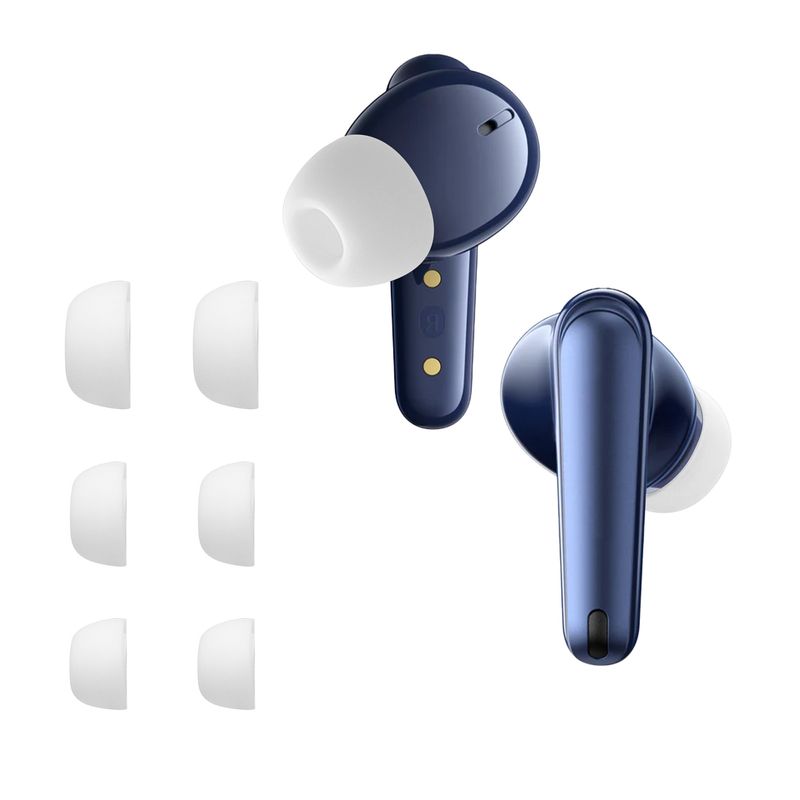 TV, Audio-Video si Foto - Portabile audio - Casti audio - Set 6 dopuri pentru casti Kwmobile pentru Anker Soundcore Liberty 4 NC, confort sporit, Silicon, alb - Infinity.ro