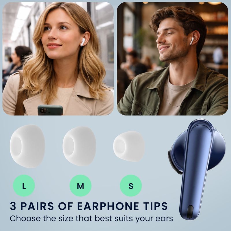 TV, Audio-Video si Foto - Portabile audio - Casti audio - Set 6 dopuri pentru casti Kwmobile pentru Anker Soundcore Liberty 4 NC, confort sporit, Silicon, alb - Infinity.ro