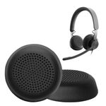 TV, Audio-Video si Foto - Portabile audio - Casti audio - Set 2 pernite pentru casti Kwmobile pentru Logitech Zone Wired, confort sporit, Piele ecologica, negru - Infinity.ro