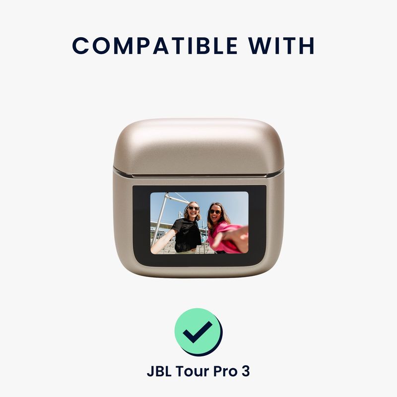 TV, Audio-Video si Foto - Portabile audio - Casti audio - Husa casti Kwmobile pentru JBL Tour Pro 3, protectie la zgarieturi, Silicon, multicolor - Infinity.ro